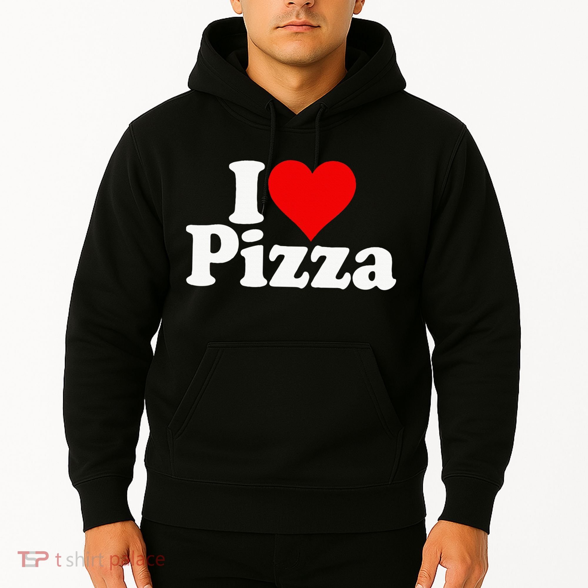 I Love Heart Pizza Za Hoodie