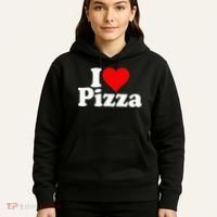 I Love Heart Pizza Za Hoodie thumb 5