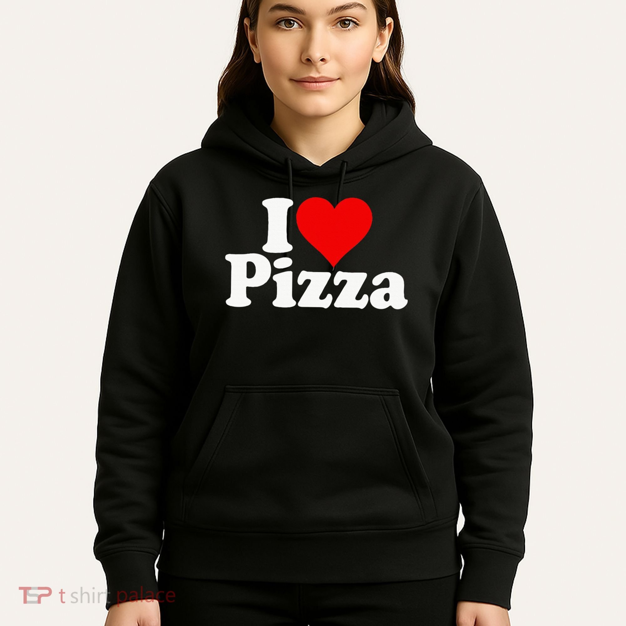 I Love Heart Pizza Za Hoodie