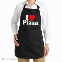 I Love Heart Pizza Za Apron thumb 2