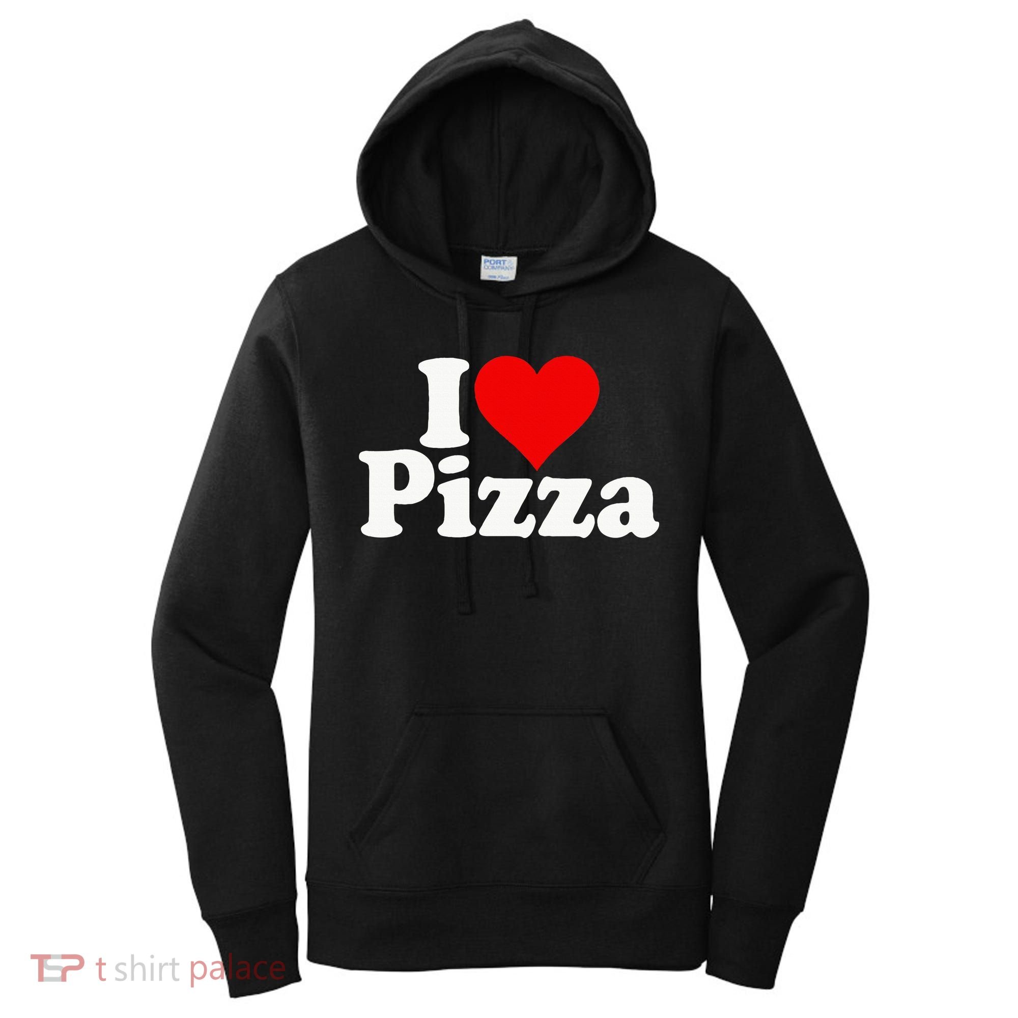 I Love Heart Pizza Za Women's Hoodie