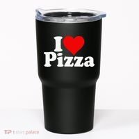 I Love Heart Pizza Za Tumbler thumb 0