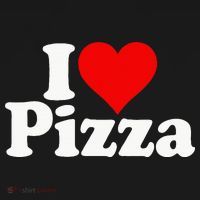 I Love Heart Pizza Za Mousepad thumb 1