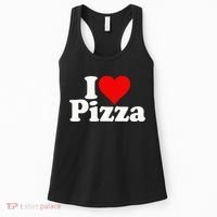 I Love Heart Pizza Za Women's Tank Top thumb 0