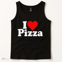 I Love Heart Pizza Za Tank Top thumb 2
