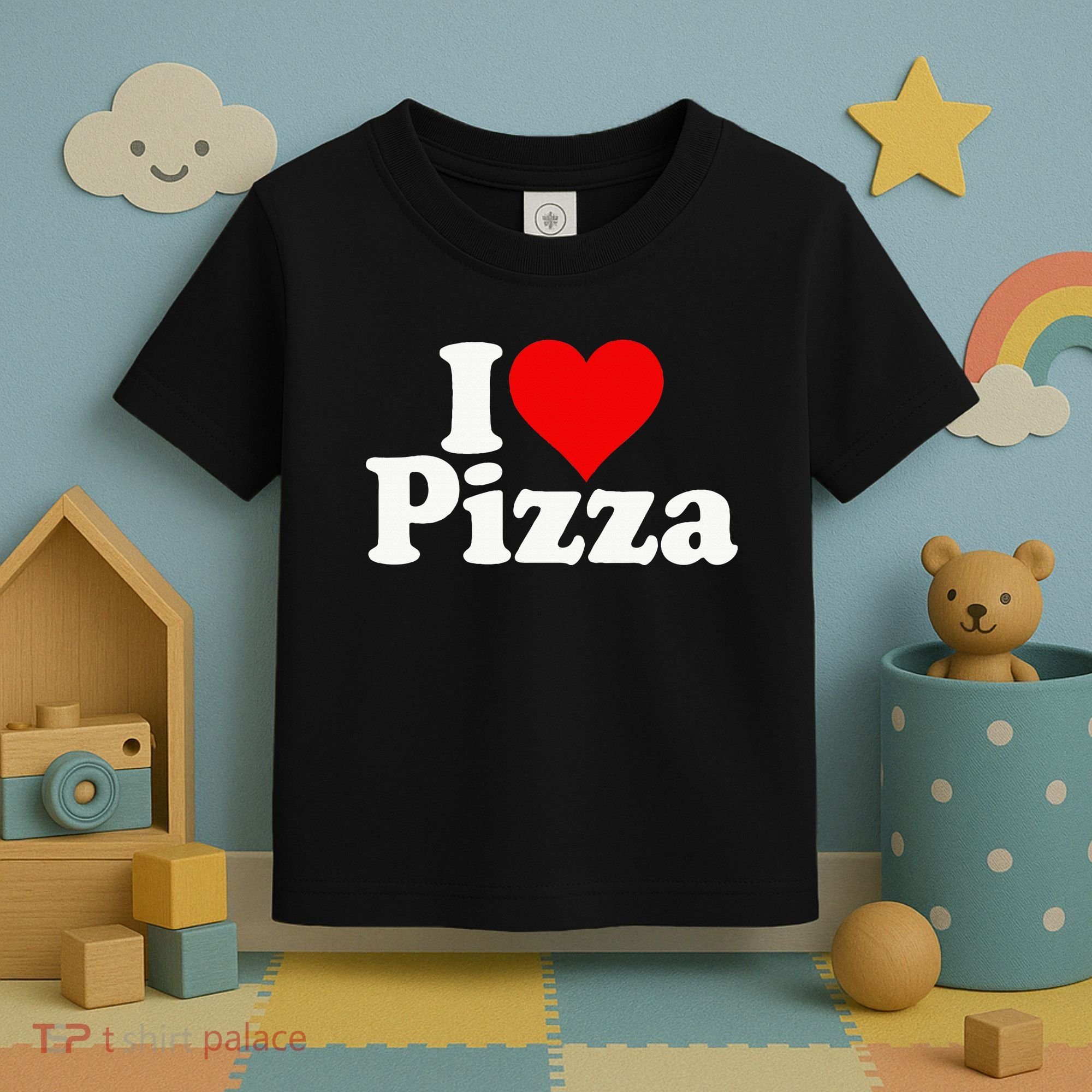 I Love Heart Pizza Za Toddler T-Shirt