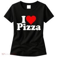 I Love Heart Pizza Za Women's T-Shirt thumb 0