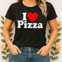 I Love Heart Pizza Za Women's T-Shirt thumb 2