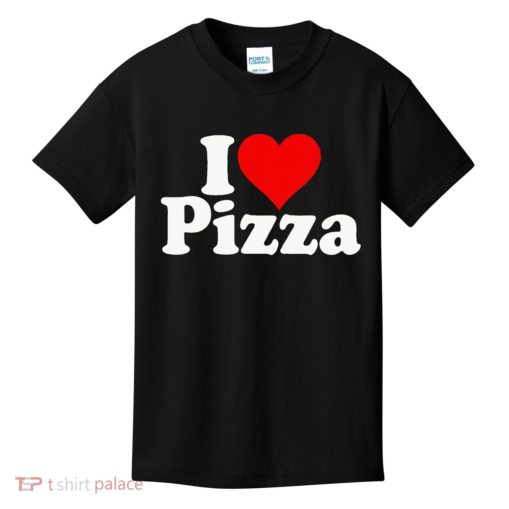 I Love Heart Pizza Za Kids T-Shirt