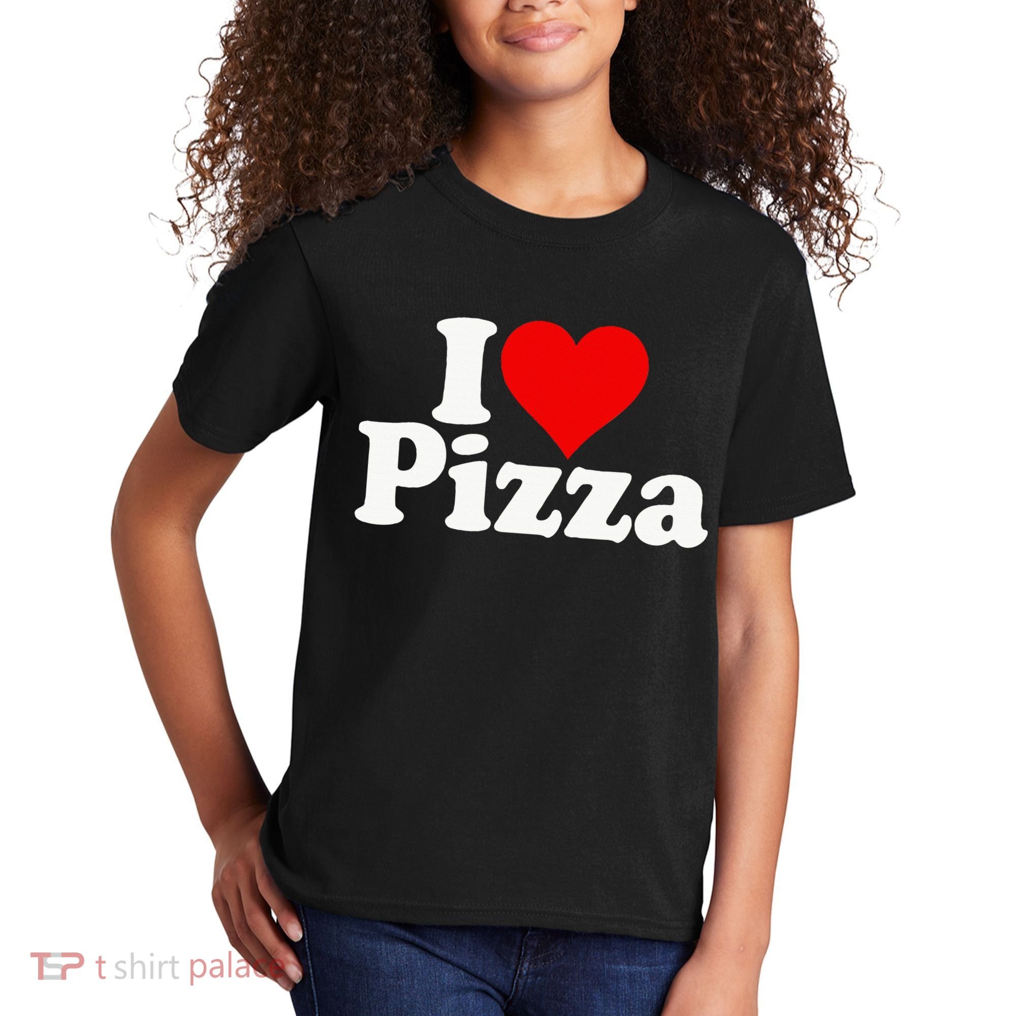 I Love Heart Pizza Za Kids T-Shirt