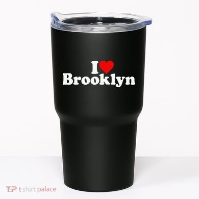 I Love Heart Brooklyn Tumbler