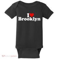 I Love Heart Brooklyn Baby Bodysuit thumb 0