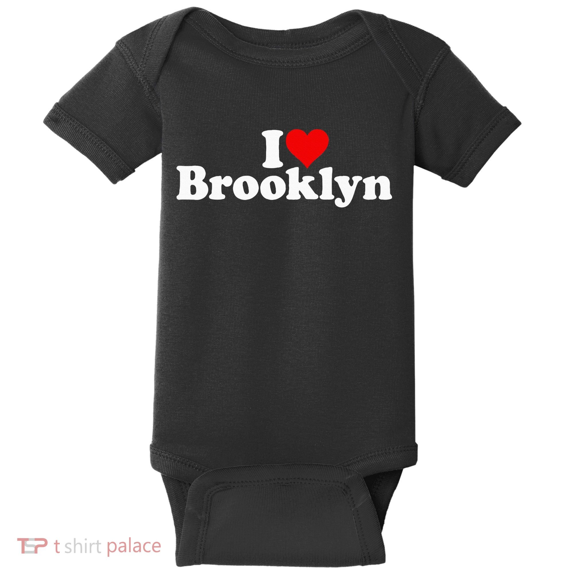 I Love Heart Brooklyn Baby Bodysuit