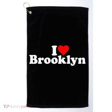 I Love Heart Brooklyn Golf Towel