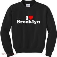 I Love Heart Brooklyn Kids Sweatshirt thumb 0