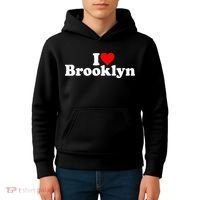 I Love Heart Brooklyn Kids Hoodie thumb 4