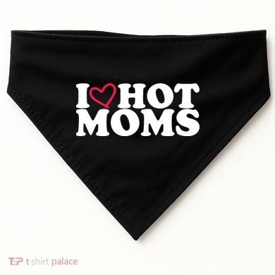 I Love Hot Moms USA-Made Doggie Bandana