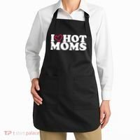 I Love Hot Moms Apron thumb 2