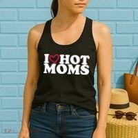 I Love Hot Moms Women's Tank Top thumb 2