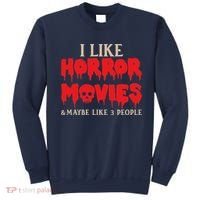 I Like Horror Movies Halloween Sweatshirt thumb 0
