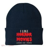 I Like Horror Movies Halloween Beanie thumb 0