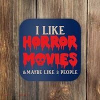 I Like Horror Movies Halloween Coaster thumb 0