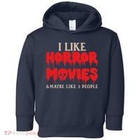I Like Horror Movies Halloween Toddler Hoodie thumb 0