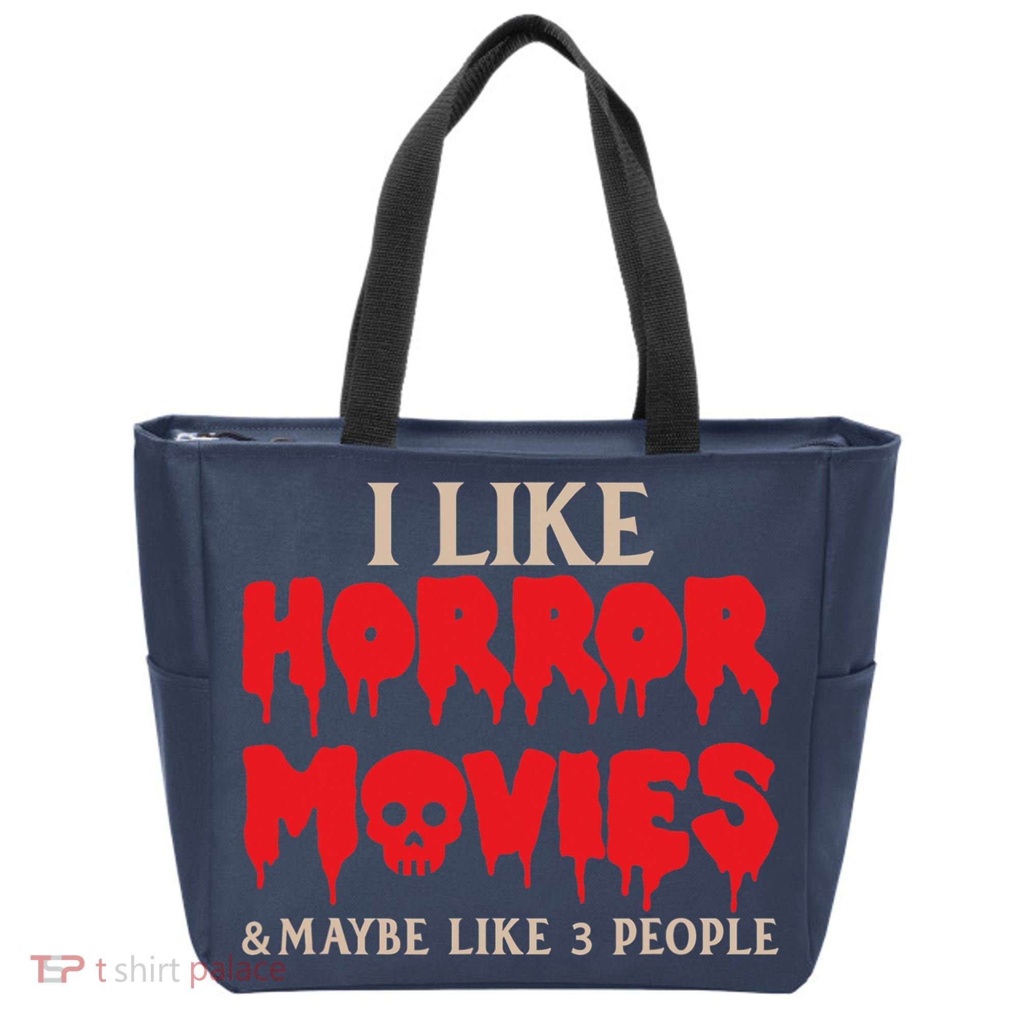 I Like Horror Movies Halloween Tote Bag