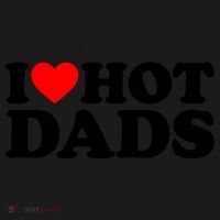 I Love Hot Dads Gift I Heart Hot Dads Gift Love Hot Dads Funny Gift Women's Hoodie thumb 2