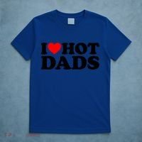 I Love Hot Dads Gift I Heart Hot Dads Gift Love Hot Dads Funny Gift T-Shirt thumb 5