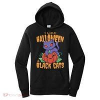 I Like Halloween And Black Cats Women's Hoodie thumb 0