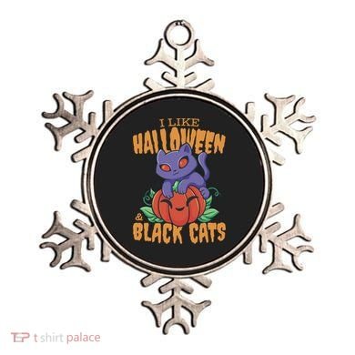 I Like Halloween And Black Cats Ornament