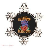 I Like Halloween And Black Cats Ornament thumb 0