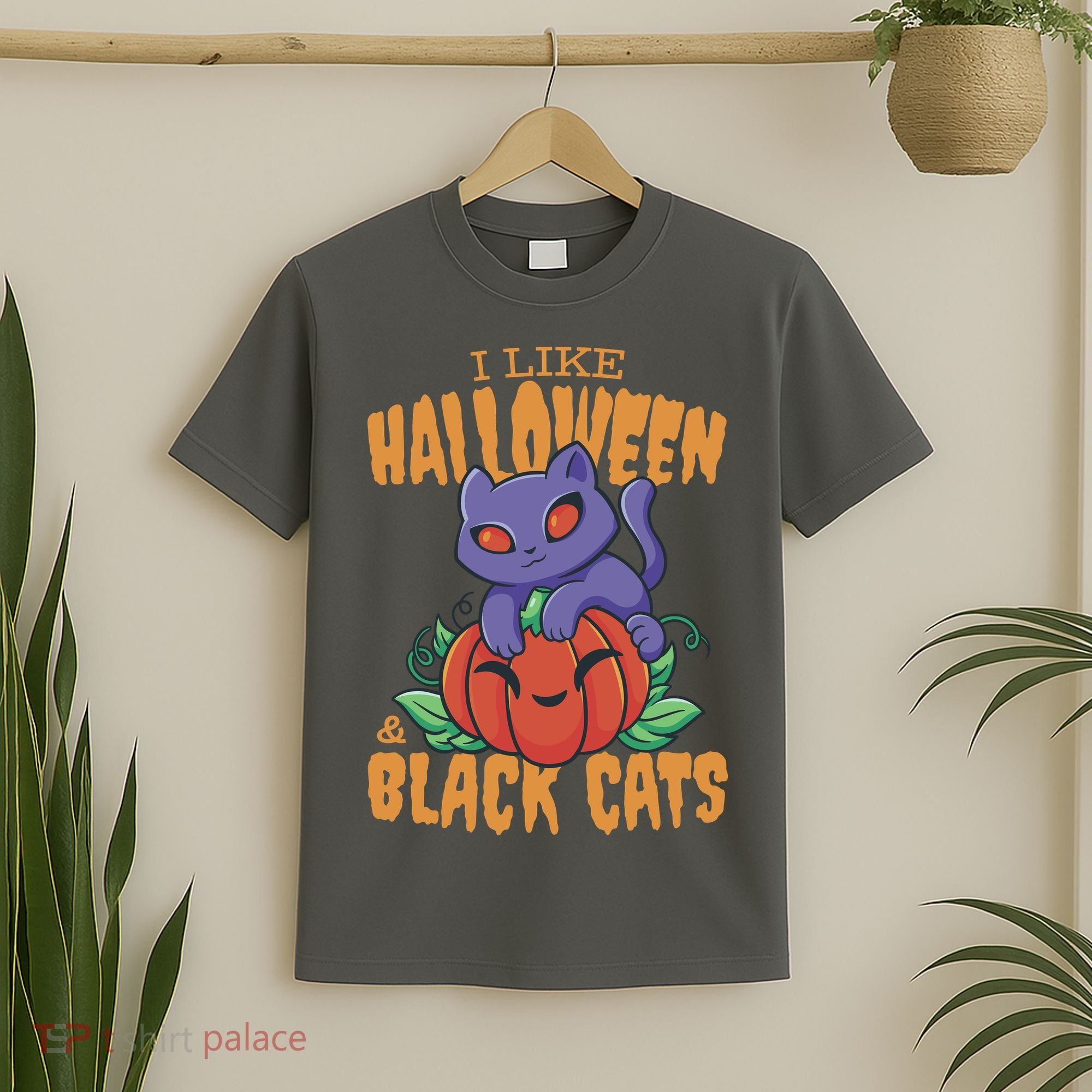 I Like Halloween And Black Cats T-Shirt
