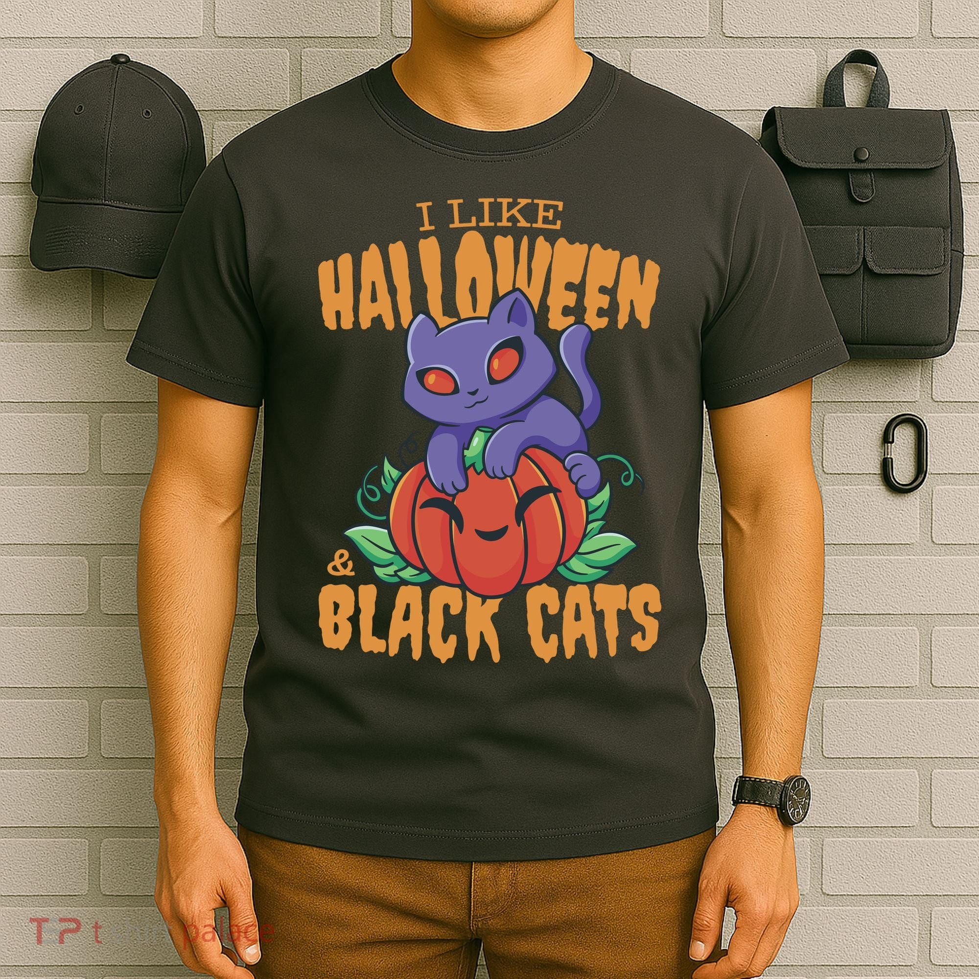 I Like Halloween And Black Cats T-Shirt