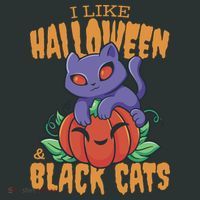 I Like Halloween And Black Cats Baby Bodysuit thumb 2