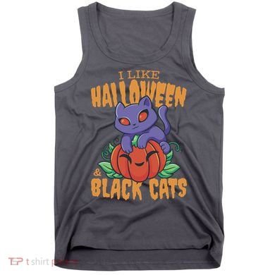 I Like Halloween And Black Cats Tank Top