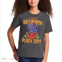 I Like Halloween And Black Cats Kids T-Shirt thumb 2