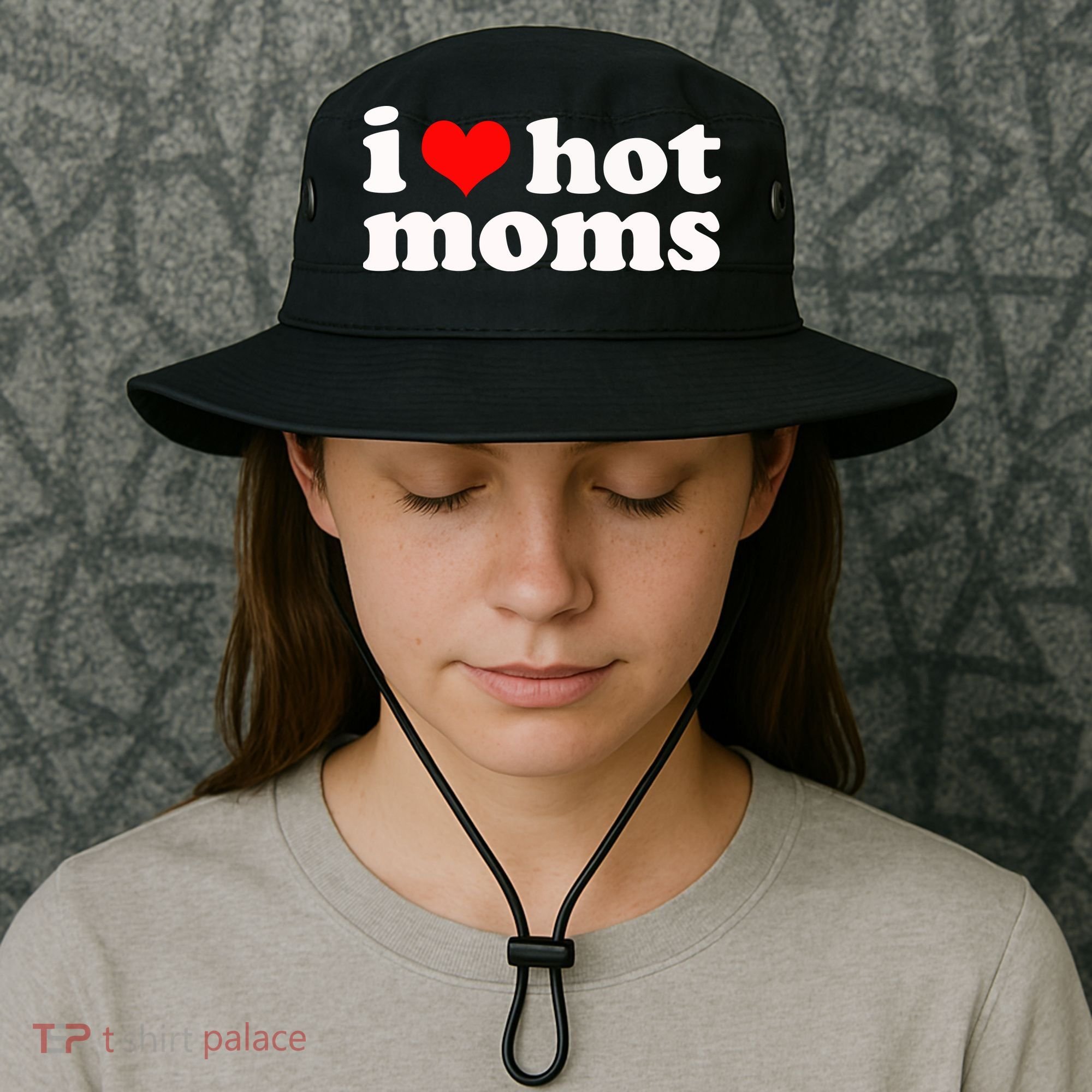 I Love Hot Moms Bucket Hat