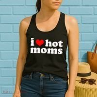 I Love Hot Moms Women's Tank Top thumb 2