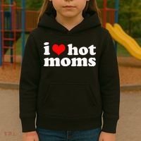 I Love Hot Moms Kids Hoodie thumb 3