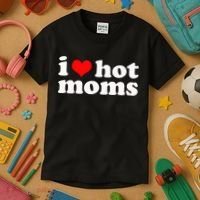 I Love Hot Moms Kids T-Shirt thumb 3
