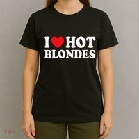 I Love Hot Blondes I Heart Hot Blonde T-Shirt thumb 4