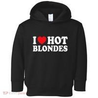 I Love Hot Blondes I Heart Hot Blonde Toddler Hoodie thumb 0