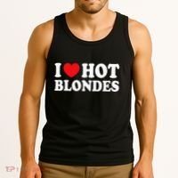 I Love Hot Blondes I Heart Hot Blonde Tank Top thumb 3
