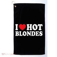 I Love Hot Blondes I Heart Hot Blonde Golf Towel thumb 0