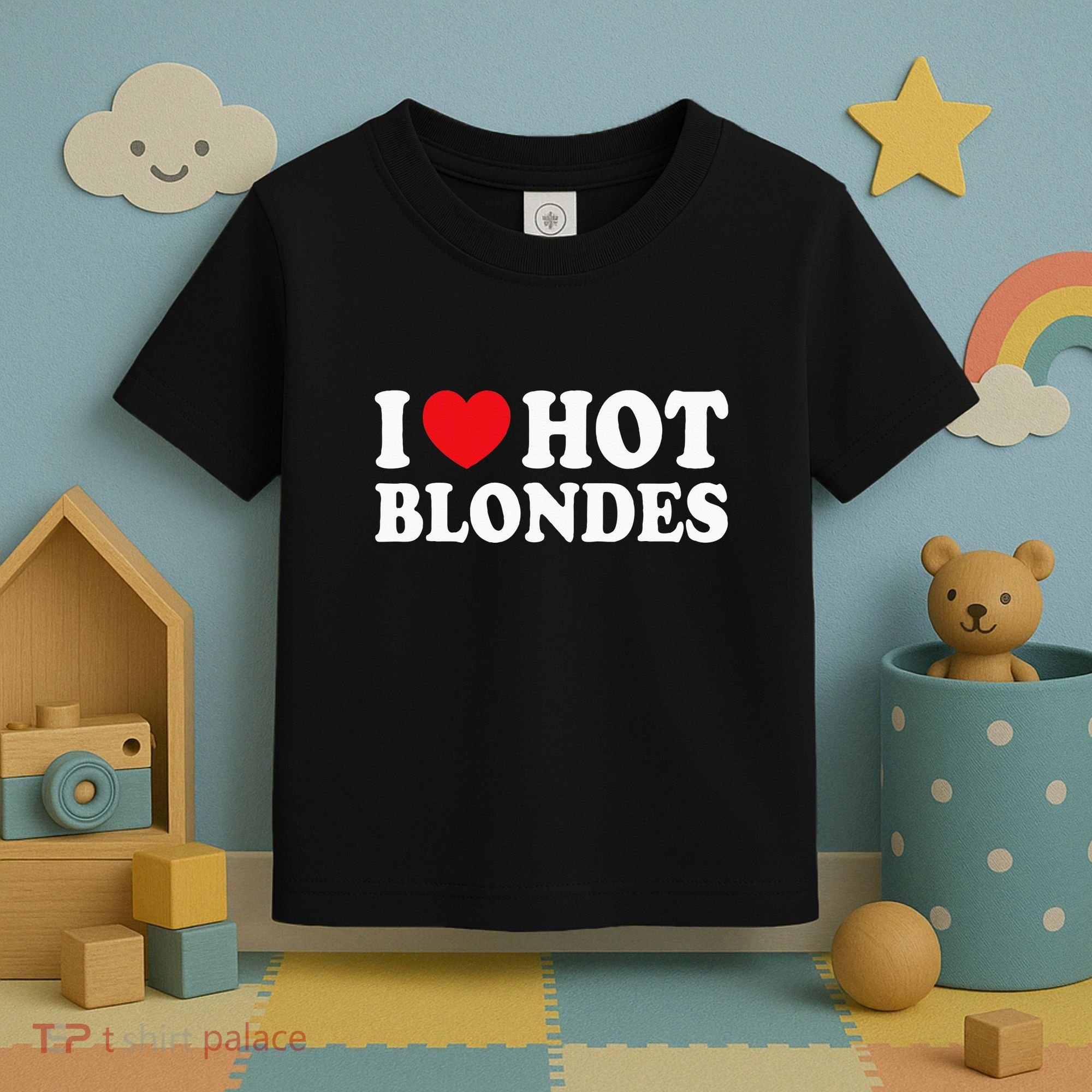 I Love Hot Blondes I Heart Hot Blonde Toddler T-Shirt