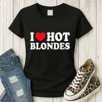I Love Hot Blondes I Heart Hot Blonde Women's T-Shirt thumb 3