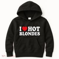 I Love Hot Blondes I Heart Hot Blonde Kids Hoodie thumb 0