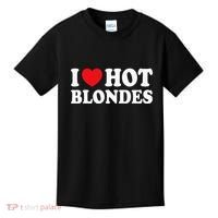 I Love Hot Blondes I Heart Hot Blonde Kids T-Shirt thumb 0